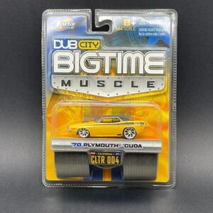 Jada Dub City Bigtime Muscle 1970 '70 Plymouth Cuda 440 Car Yellow Diecast 1/64